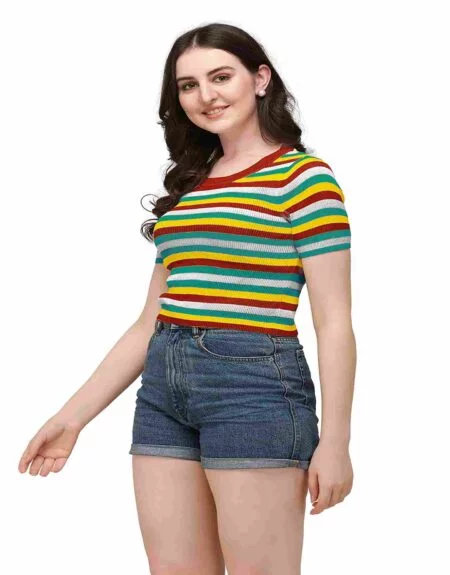new latest top for girls knitted top
